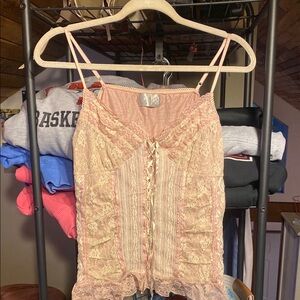 Lace Pink Camisole Top